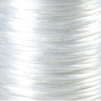 Satin Kordel 2mm - Weiß (01)