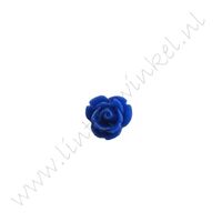 Flatback 7x7mm - Roosje Donker Blauw (10 st.)