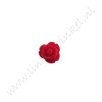 Flatback 7x7mm - Roosje Rood (10 st.)