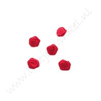 Satin Rosette 15mm - Rot (250) 5 St.