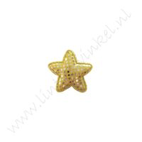 Ster 23mm - Geel Glitter Stippen