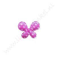Vlinder 22mm - Satijn Polka Paars