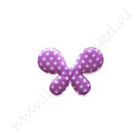 Schmetterling 36mm - Satin Polka Lila (50 St.)