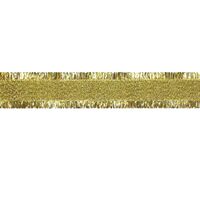 Franje lint glitterrand 16mm - Organza Goud