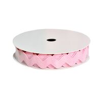 Rol Ric Rac band (1,8 meter) - 8mm Licht Roze