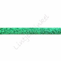 Glitzer Samtband 10mm - Grün