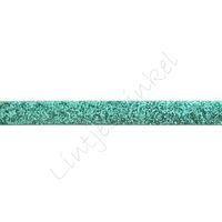 Glitter fluweel lint 10mm - Licht Groen