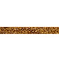 Glitter fluweel lint 10mm - Koper Goud