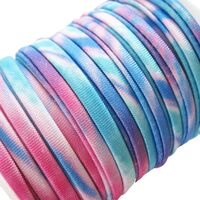 Elastisch Ibiza band - Blauw Roze