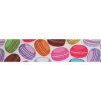 Lint met print 22mm - Macarons