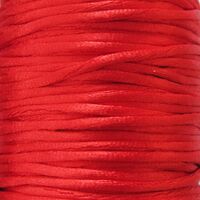 Satijnkoord 2mm - Rood (04)