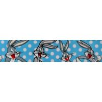 Ripsband Cartoon 22mm - Bugs Bunny Blau