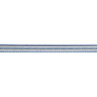 Band Streifen 5mm - Taffeta Satin Sky Blue Weiß