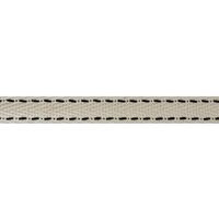 Lint stiksels 10mm - Keperband (100% katoen) Creme Zwart