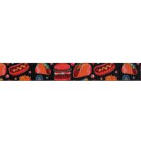 Ripsband Aufdruck 10mm - Hamburger Hotdog Taco