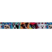 Lint met print 10mm - Happy Dogs Mix