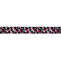 Lint met print 10mm - Panter Roze Pink