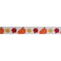 Lint Herfst Halloween 10mm - Pompoen Bladeren