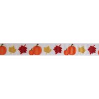 Lint Herfst Halloween 10mm - Pompoen Bladeren