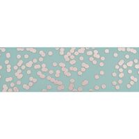 Stippenlint 38mm - Licht Turquoise Zilver Glitter