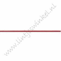 Waxkoord 1mm - Rood Bruin