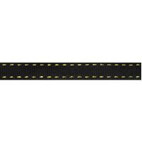 Ripsband Sattelstich 10mm - Schwarz Gold