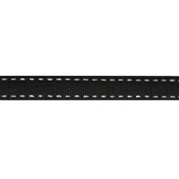 Ripsband Sattelstich 10mm - Schwarz Silber