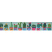 Lint bloemen 16mm - Cactus Turquoise