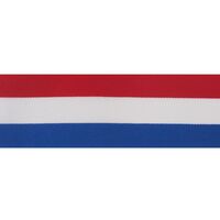 Webband Flagge 38mm (Rolle 22 Meter) - Holland (doppelseitig)