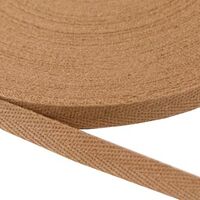 Keperband 20mm (100% katoen) - Licht Bruin