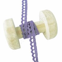 Spitzenband Gehäkelt Bogen 10mm - Lavendel