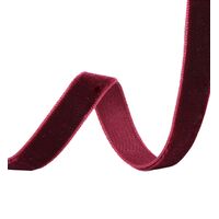 Samtband 10mm - Dunkel Weinrot