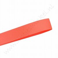 Grosgrain lint 6mm (rol 22 meter) - Neon Oranje (600)