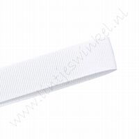 Grosgrain lint 10mm (rol 22 meter) - Wit (029)