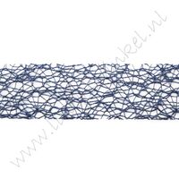 Crispy (net) lint 30mm (rol 10 meter) - Donker Blauw / Marine