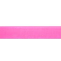Organza lint 25mm (rol 45 meter) - Neon Pink