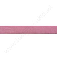 Organza 6mm (Rolle 22 Meter) - Dunkel Rosa