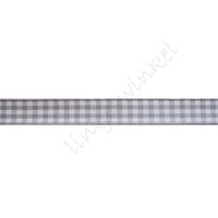 Karoband 10mm (Rolle 22 Meter) - Grau