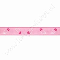 Baby lint 10mm (rol 22 meter) - Speldje Roze