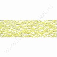 Crispy (net) lint 30mm (rol 10 meter) - Lime groen