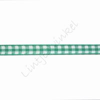 Geruit lint 6mm (rol 22 meter) - Groen