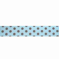 Stippenlint 16mm (rol 22 meter) - Groot Licht Blauw Bruin