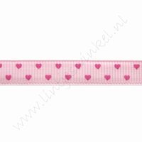 Lint harten 10mm (rol 22 meter) - Mini Roze Pink