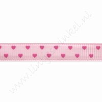 Lint harten 10mm (rol 22 meter) - Mini Roze Pink