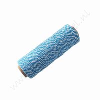 Bakers Twine / katoenkoord (rol 91 meter) - Aqua Wit