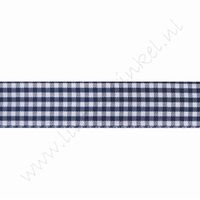 Geruit lint 22mm (rol 22 meter) - Marine