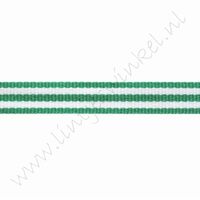 Strepenlint 10mm (rol 18 meter) - Groen Wit
