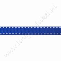 Lint stiksels 10mm (rol 22 meter) - Donker Blauw Wit