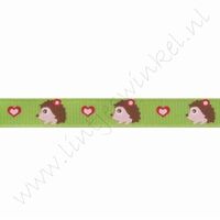Lint met print 10mm (rol 22 meter) - Egel
