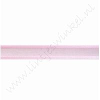 Organza Satijnrand 10mm (rol 22 meter) - Licht Roze